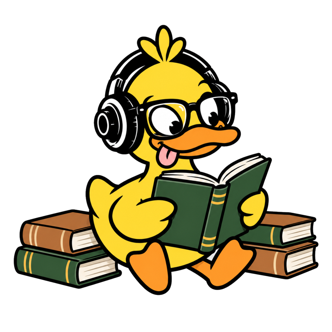 Smart GrooveDuck reading books
